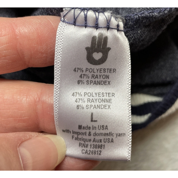 Spiritual Gangster Sweater Womens L Heather Blue Good Vibes Society‎ V Neck - Picture 4 of 8